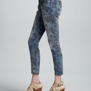 Current/Elliott Low Rise Burnt Floral Stiletto